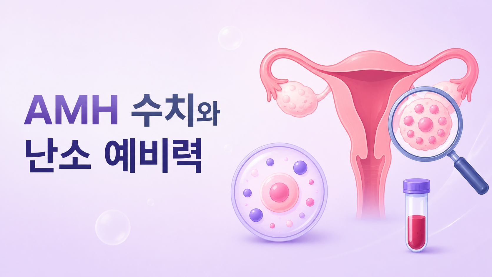AMH 수치로 보는 난소 예비력과 난소기능저하, 고령 난임 설명 이미지