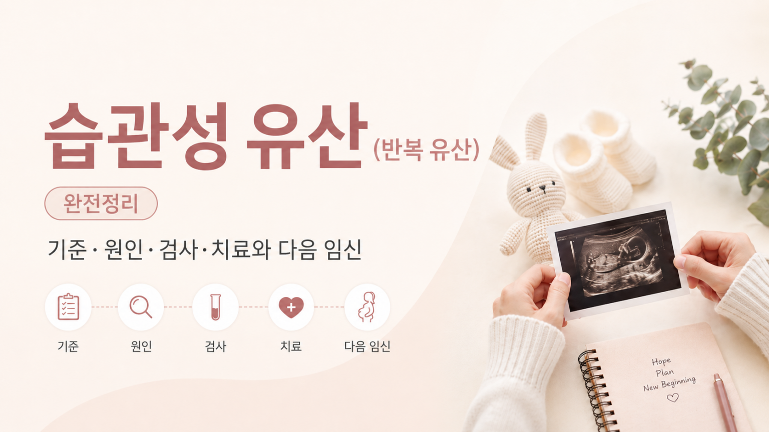 습관성 유산(반복 유산)의 주요 원인과 비중을 정리한 도표 — 배아 염색체 이상, 자궁 구조 이상, 항인지질항체증후군, 원인 불명